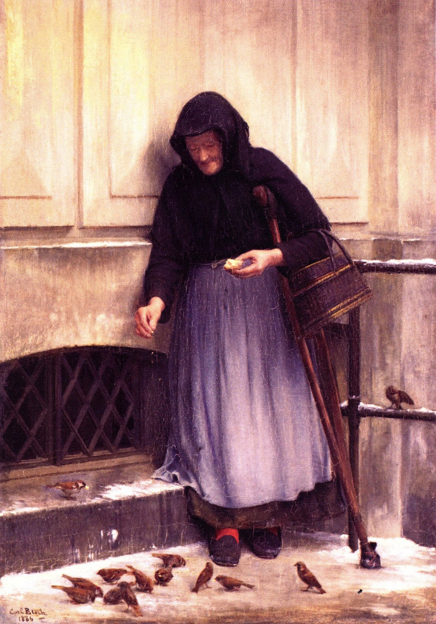 woman with the sparrows